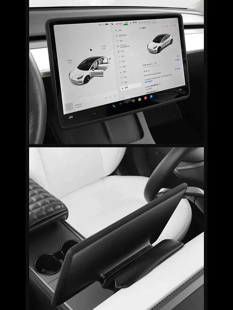 Under Screen Hidden Storage Tray for Tesla Model 3 and Model Y