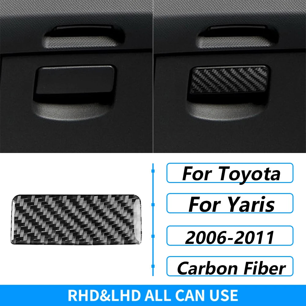 Carbon Fiber Gear Shift Panel Cover Trim for Toyota Yaris 2006-2011 - image 37