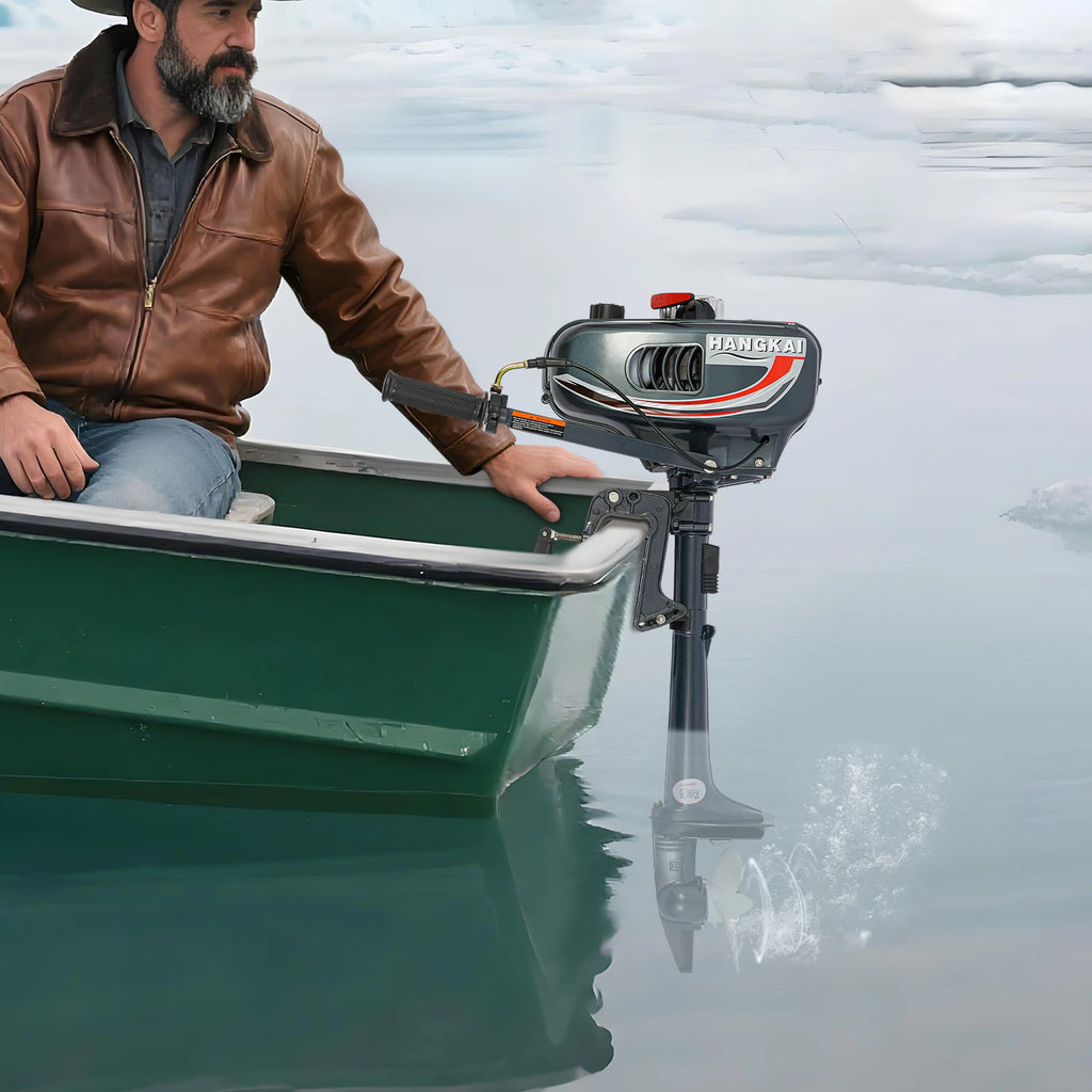 3.5HP 2-Stroke Gasoline Outboard Motor, Short Shaft