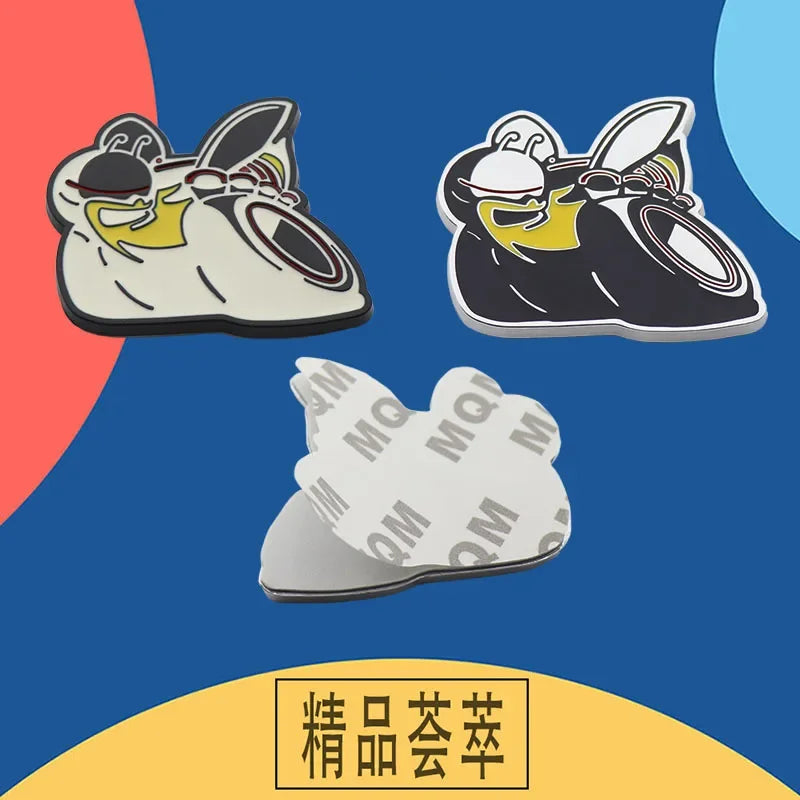 3D Bee Design Fender Sticker Pair for 6.4L Cars