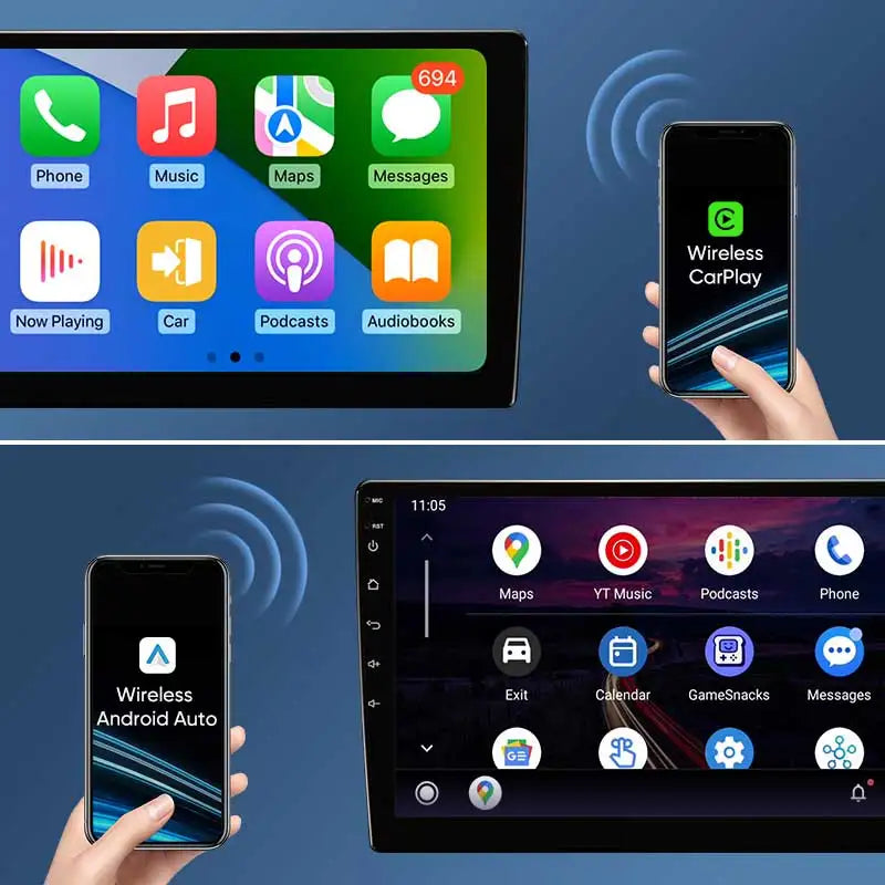 9" Touchscreen CarPlay Android Auto Stereo Chevy Silverado 2014-2018 - image 5
