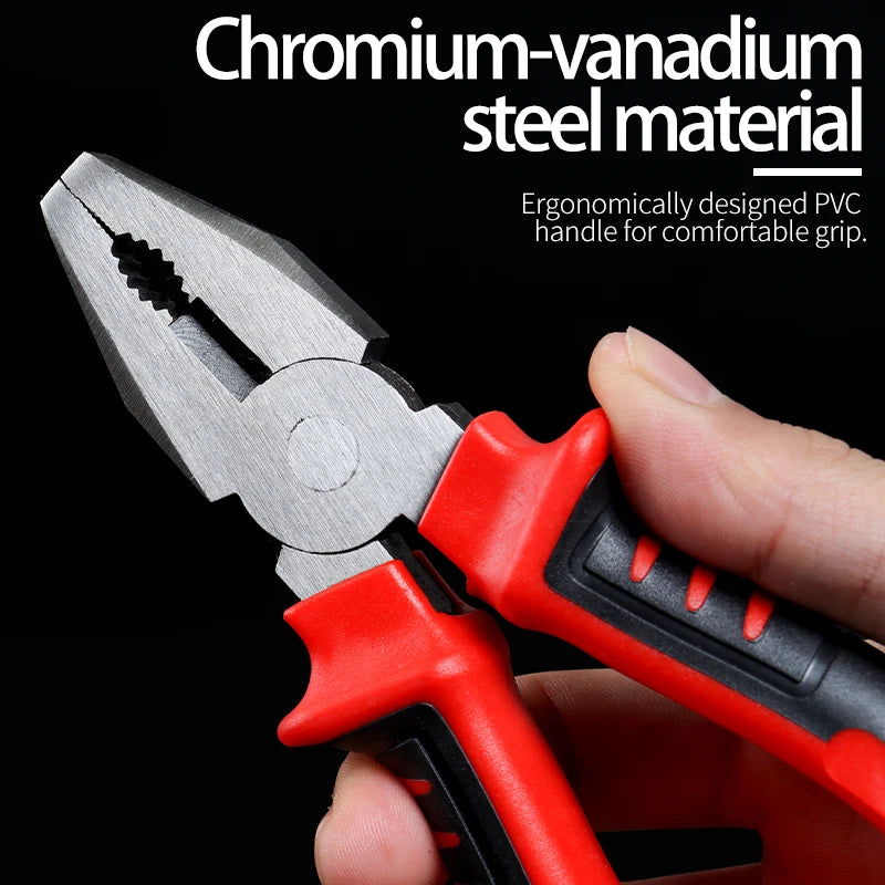 Heavy-Duty 3-Piece Pliers Set: Diagonal, Needle-Nose & Wire Cutters - image 4