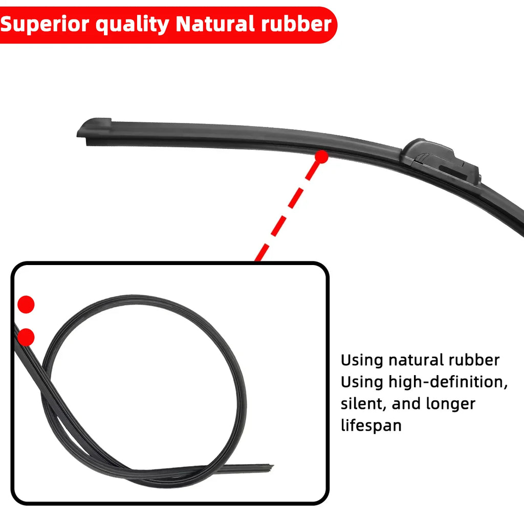 J-Hook Beam Windshield Wiper Blade, 13 to 26 Inch