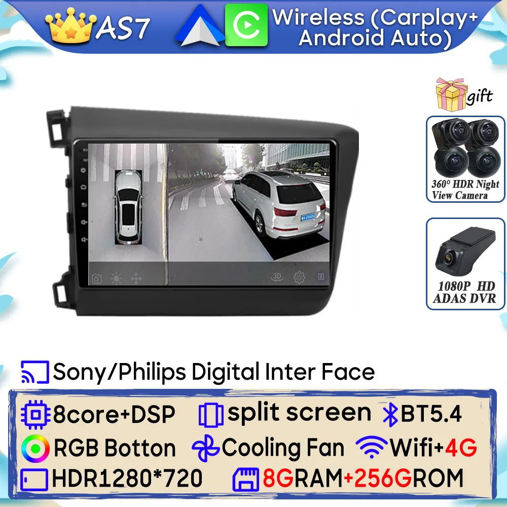 Android 15 Car Radio for Honda Civic 2012-2015 | GPS & Bluetooth - image 17