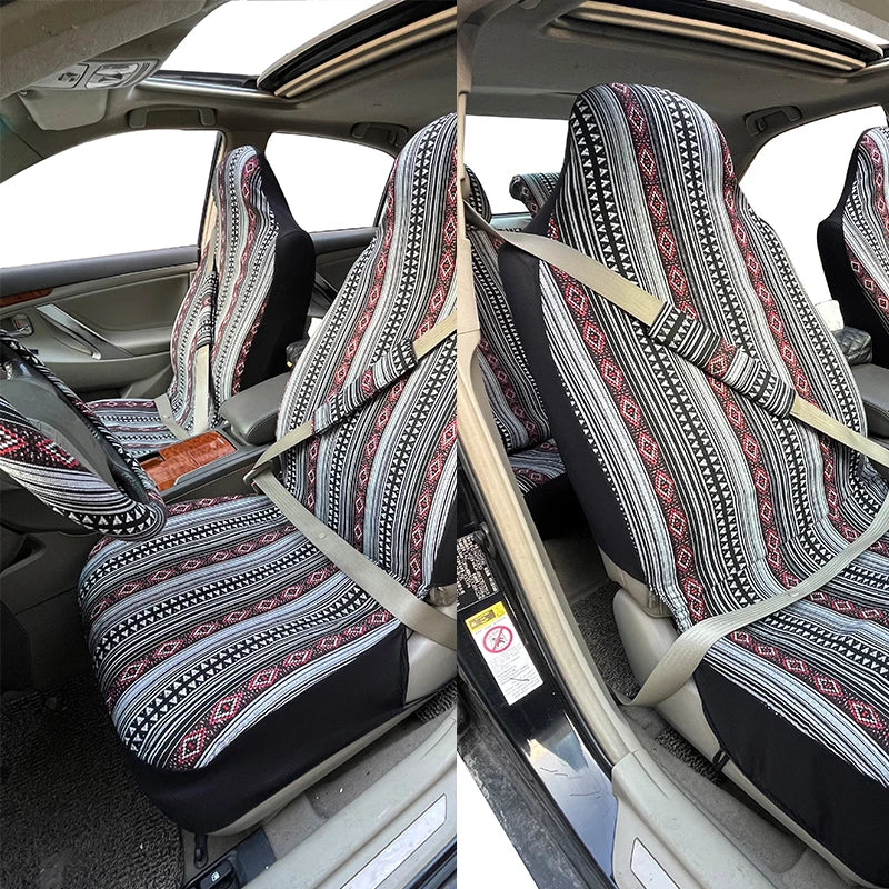 Baja Blanket Car Seat Cover Set with Steering Wheel Cover