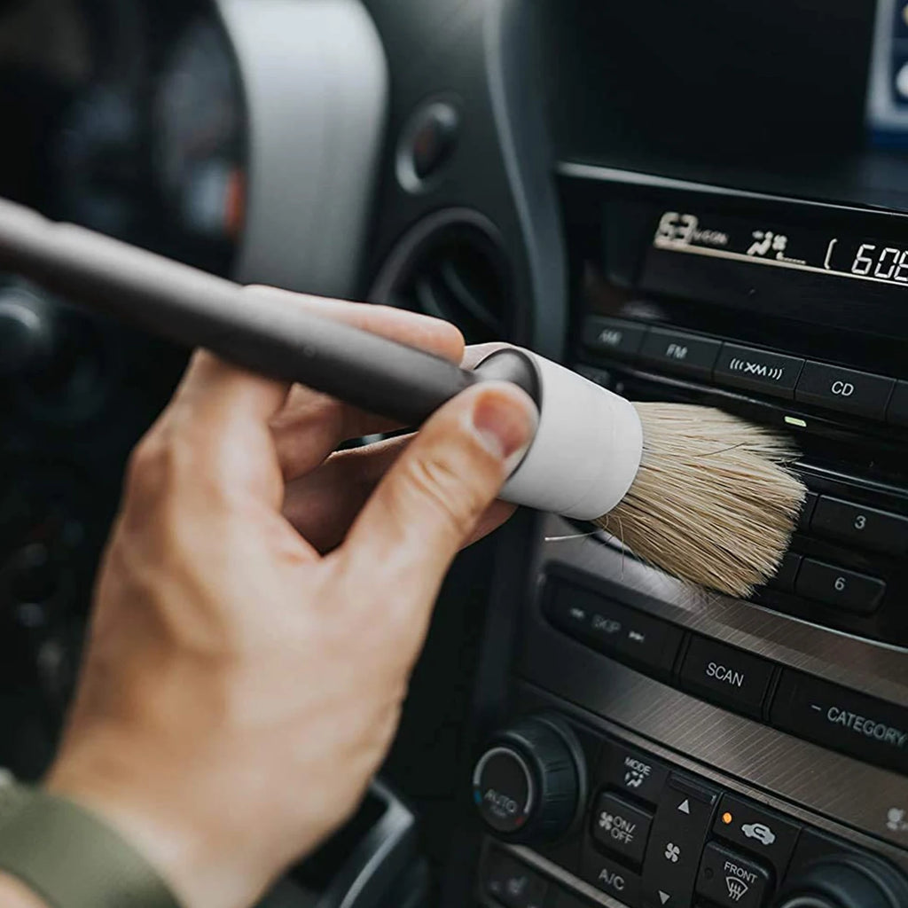 3/5PCS Car Detailing Brush Set Car Exterior Interior Boar Hair Bristle Brushes Dashboard Air Outlet Cleaning Brushes Tools