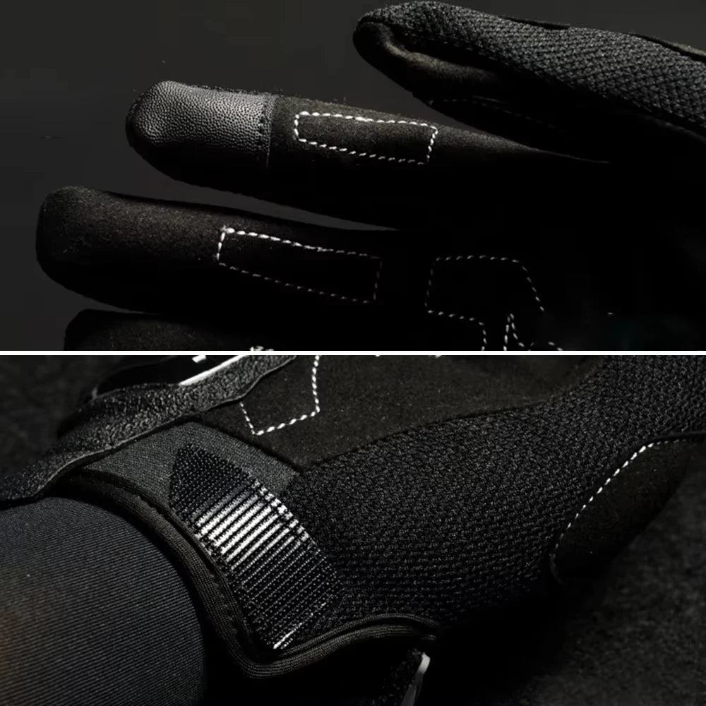 Motorcycle Gloves Are Touchable Reflective Full Finger Gloves And Road Riding Anti Slip Wear-resistant Protective Gloves