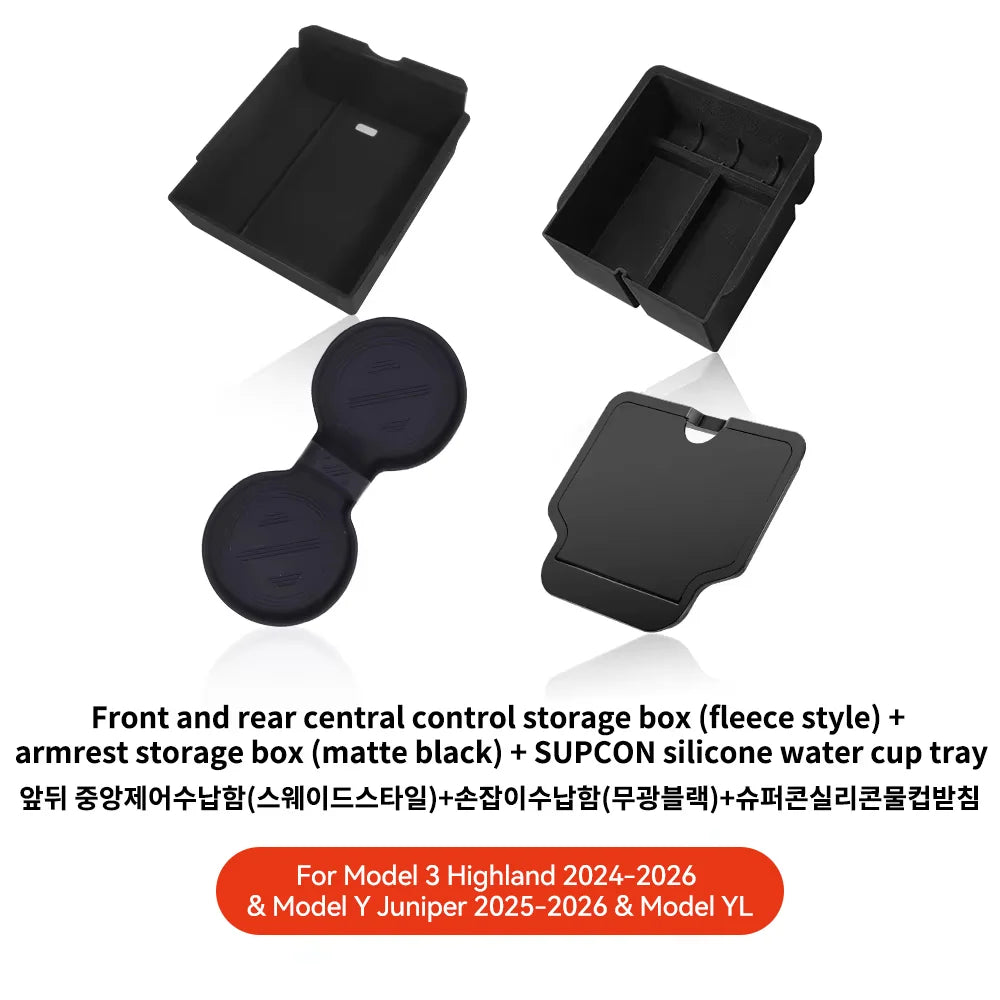 Center Console Storage Box for Tesla Model 3 and Model Y