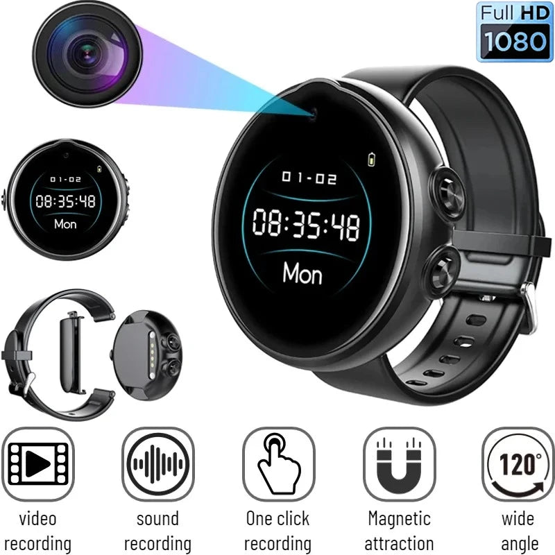 1080P HD Mini Sports Watch Camera & Voice Recorder