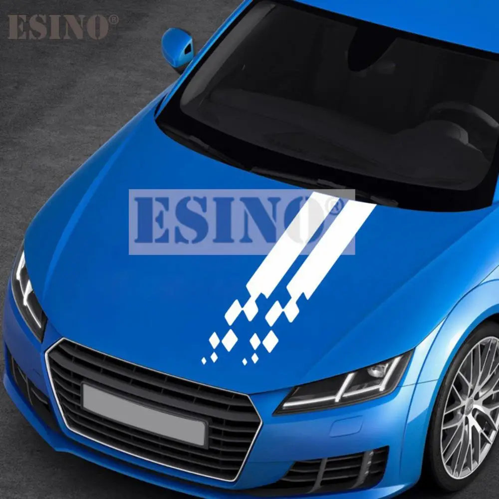 Universal Vinyl Stripe Car Hood Covers - Customizable Decals - image 3