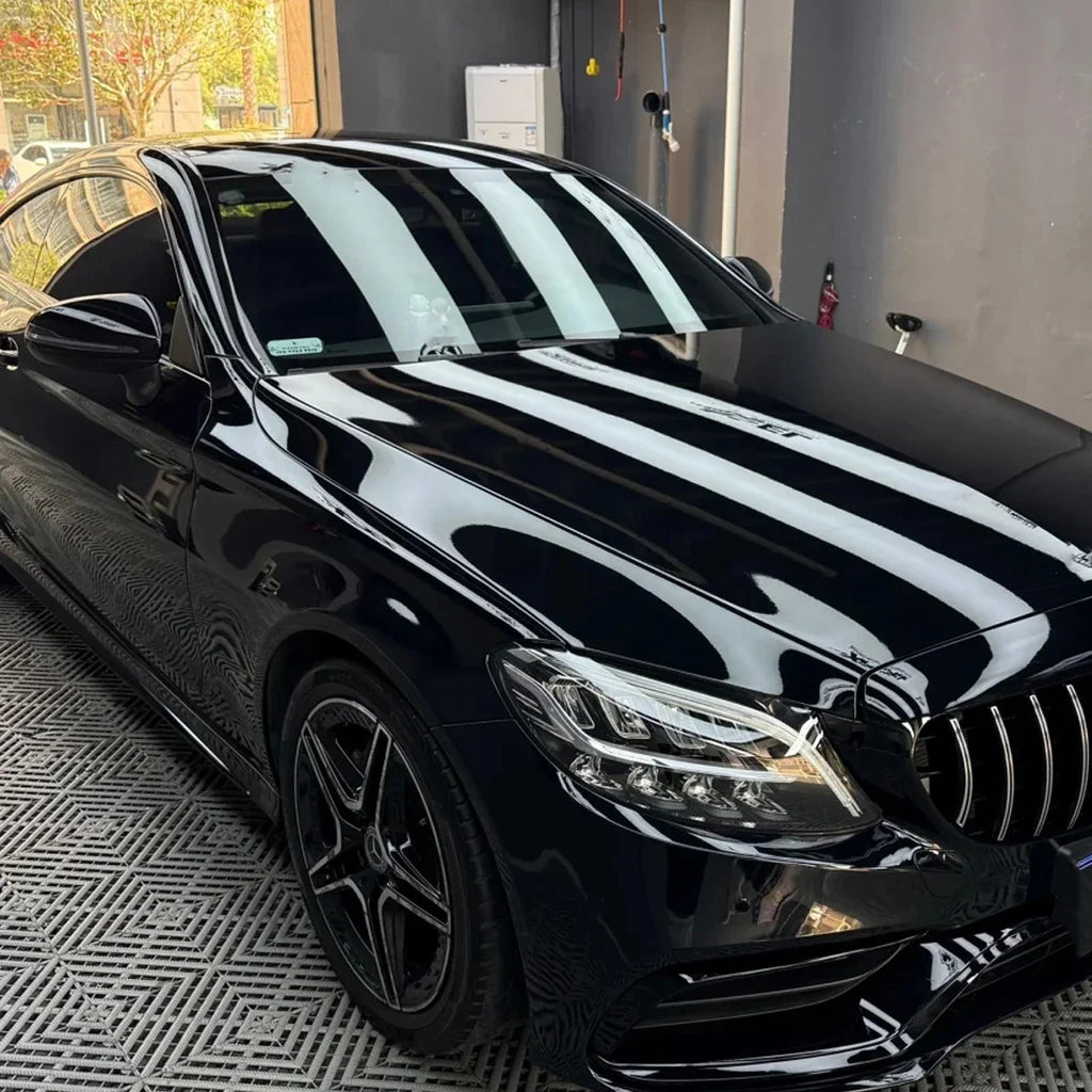 Gloss Piano Black Vinyl Wrap Film for Car Trim and Mirrors