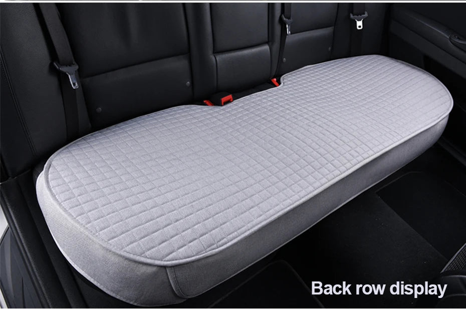 Breathable Flax Car Seat Cushions, Front, Rear and Full Sets