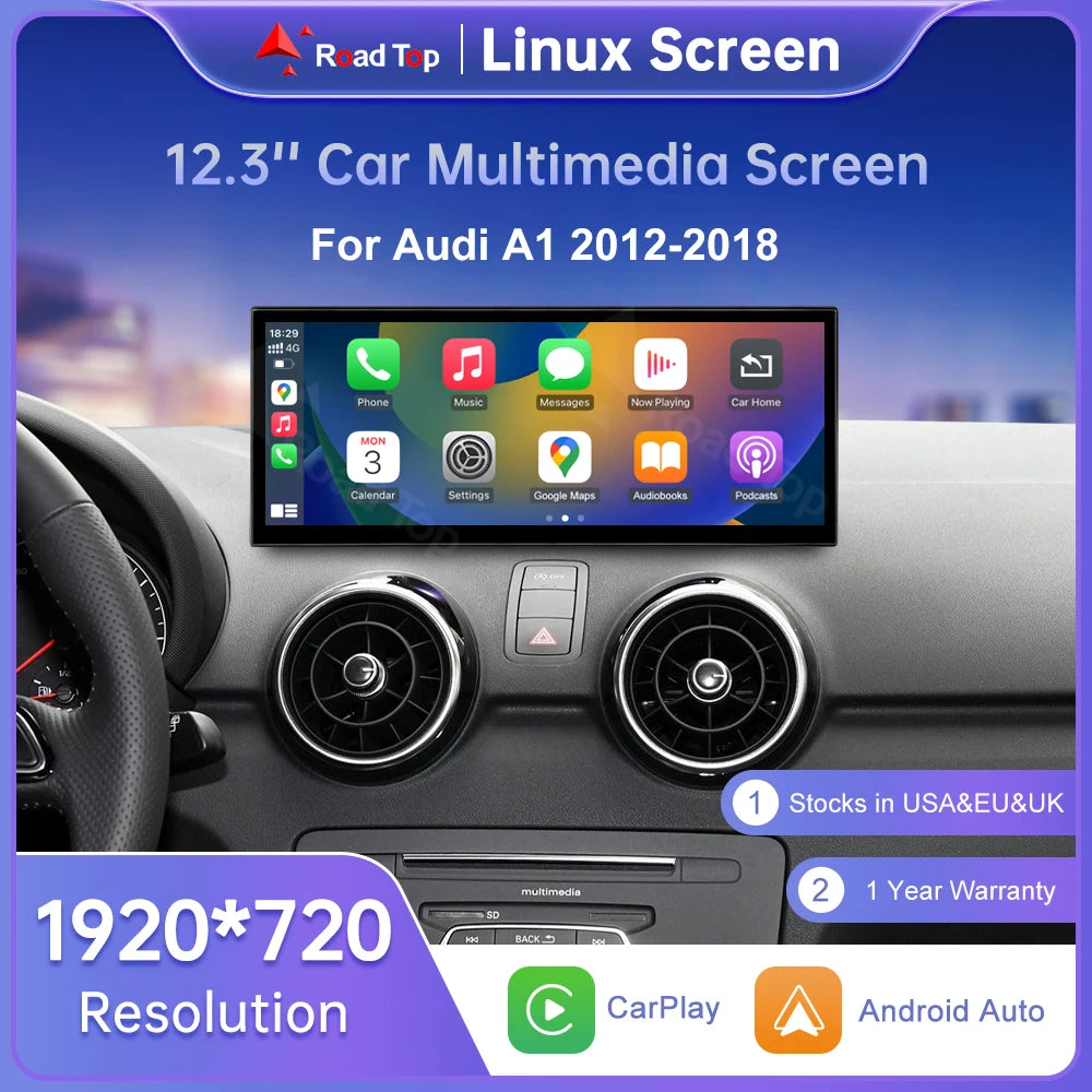 12.3" Touch Screen Multimedia Upgrade for Audi A1 2012-2018