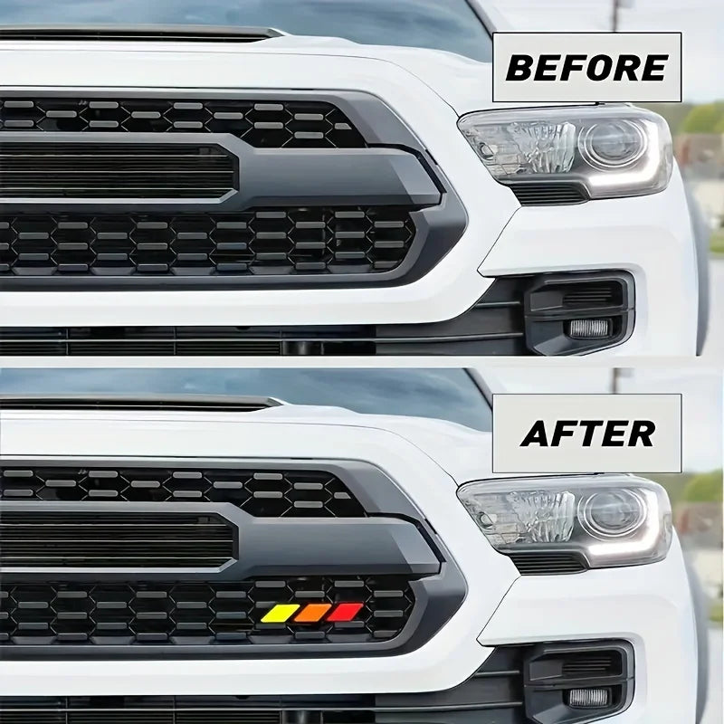 3-Color Grille Badge Trim for Toyota Trucks and SUVs