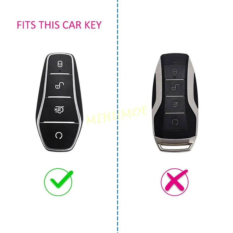 Key Fob Cover Case Compatible with BYD Atto 3, Dolphin, Seal U & More