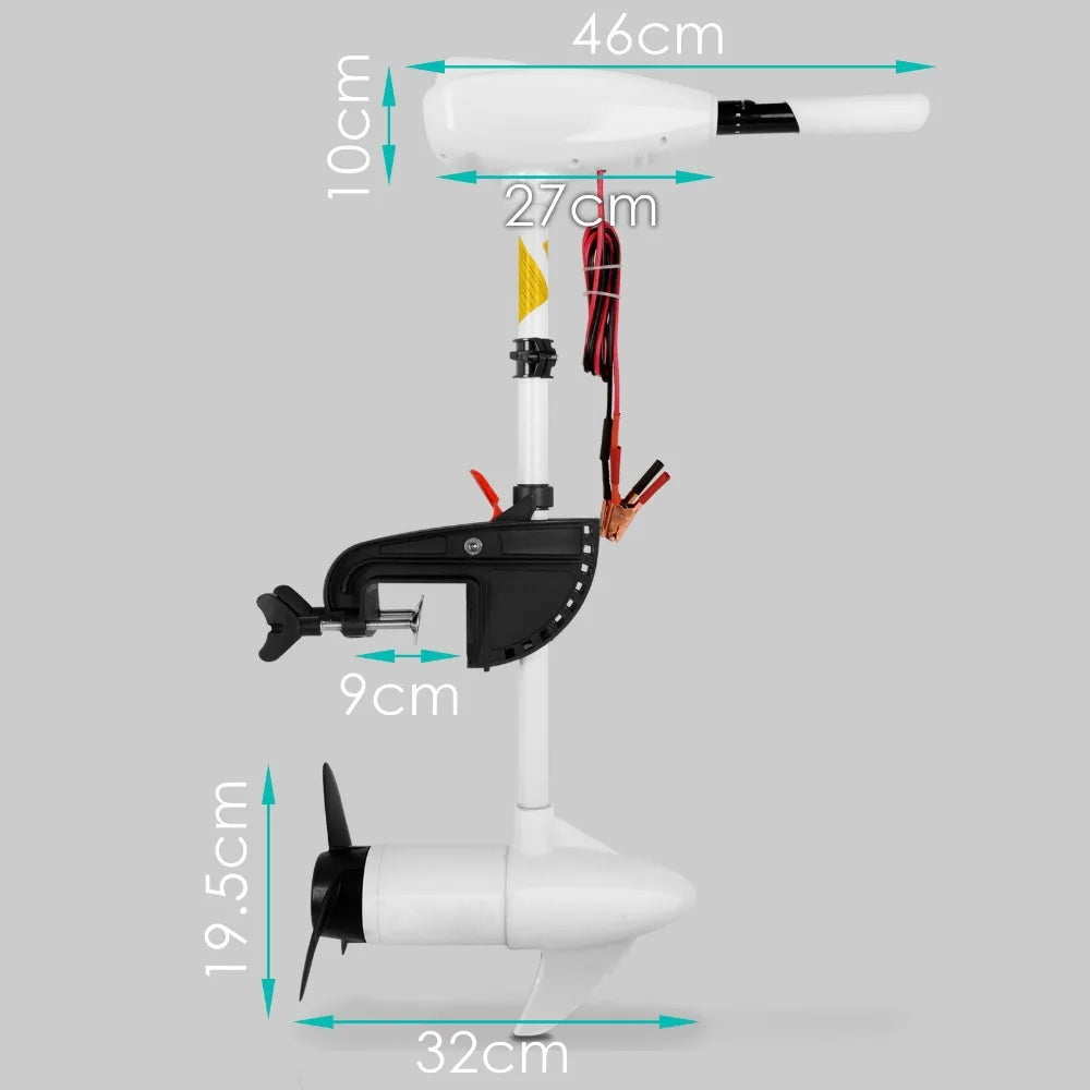 24V 86 lb Thrust Electric Trolling Motor for Inflatable Boats