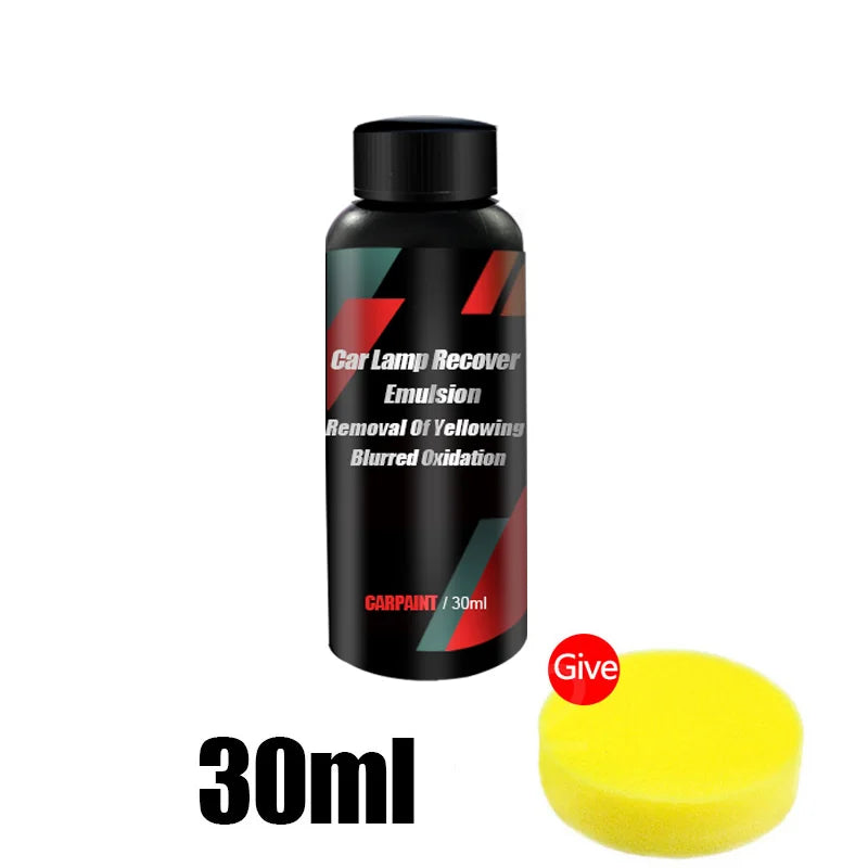 Headlight Restoration Kit with Polishing Paste for Car Headlamps