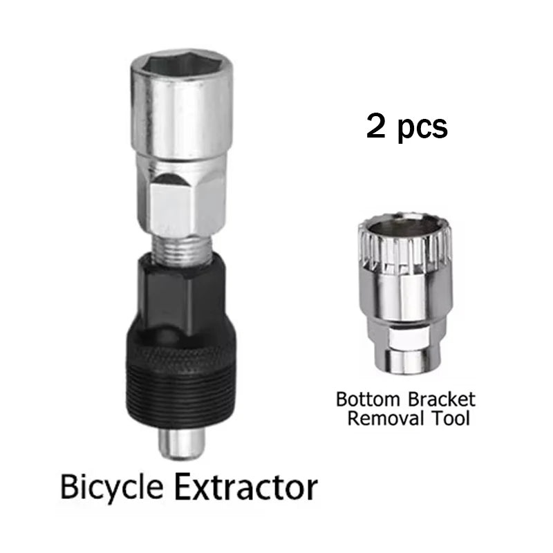 Bicycle Repair Tool Kit Bicycle Crank Remover Tool Bottom Bracket Removal Tool Freewheel Remover Tool Cycling Repair Accessories