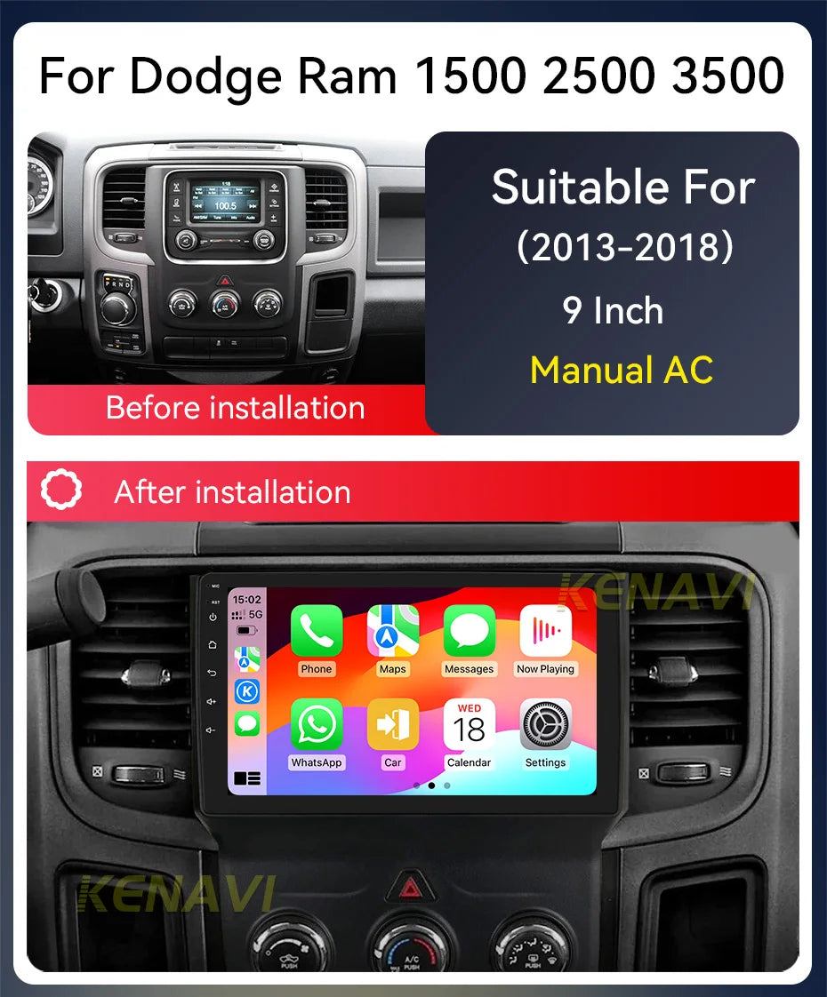 9" Android 12 Car Stereo for Dodge Ram 1500-3500, 6GB+128GB - image 7