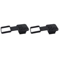 2PC-Trailer Hitch Receiver Cover Plug Waterproof Tube CapProtector Dustproof Trailer Hitch Cover 2Inch Receiver Auto Square Plug