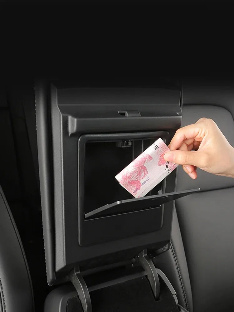Hidden Key and Card Box for Tesla Model 3 and Model Y Armrest (2019-2023)