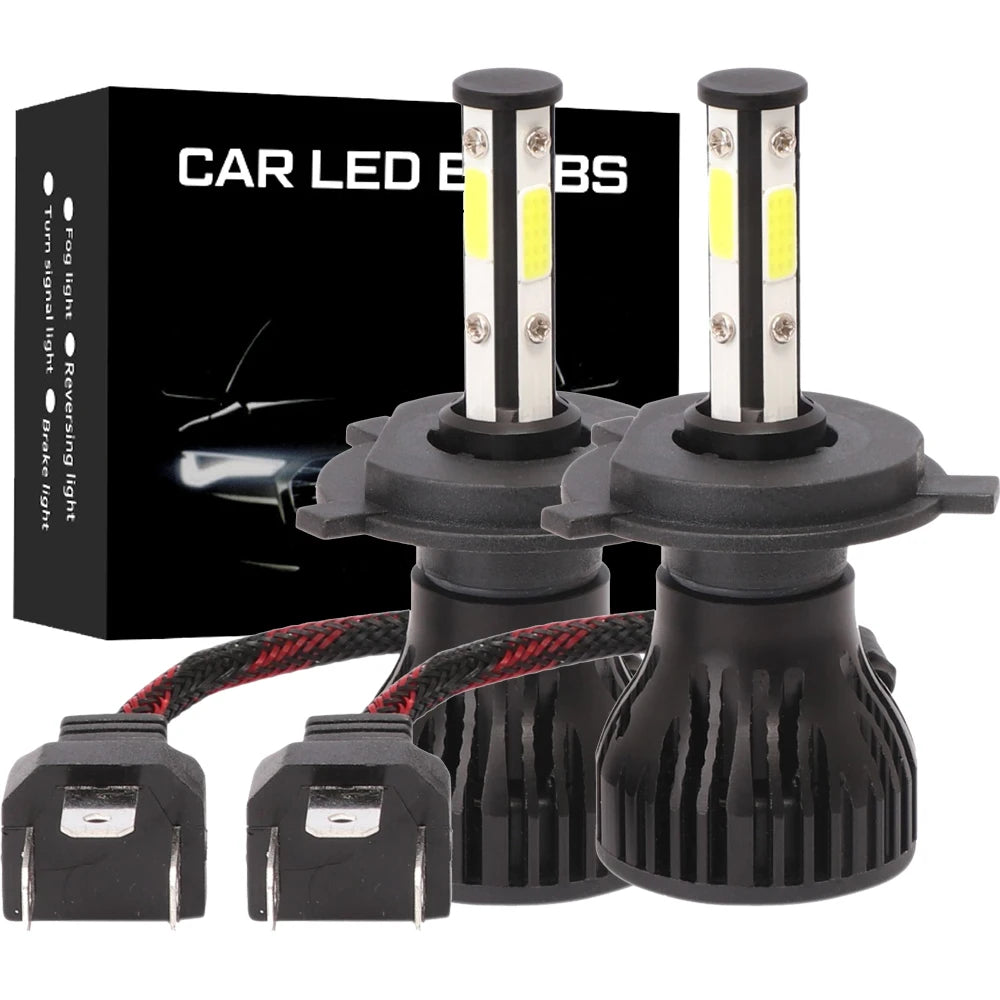 LED Headlight Bulbs H11 H4 H7 H8 H9 6500K 8000LM 2 Pack