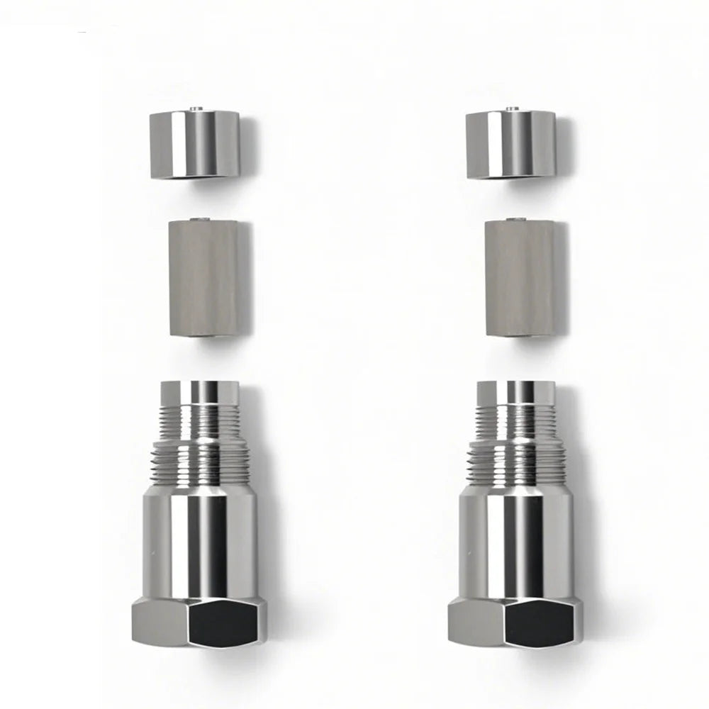 2-Pack Mini Stainless Steel Oxygen Sensor for Car Exhaust
