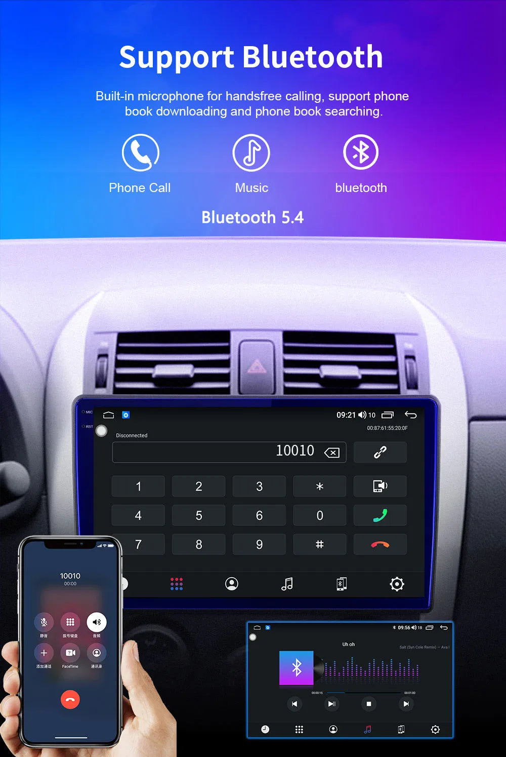 9" Touchscreen CarPlay Android Auto Stereo Chevy Silverado 2014-2018 - image 22