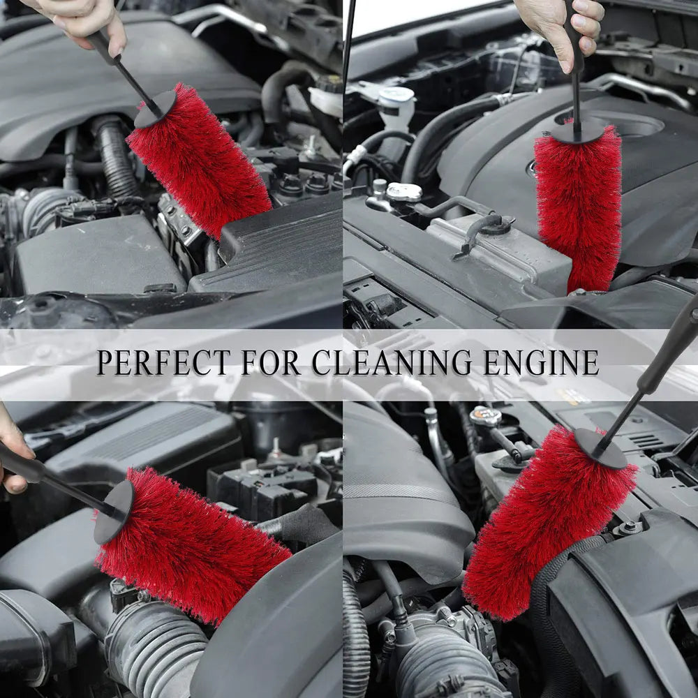 Nylon Wheel Cleaning Brush for Car Rims and Tires