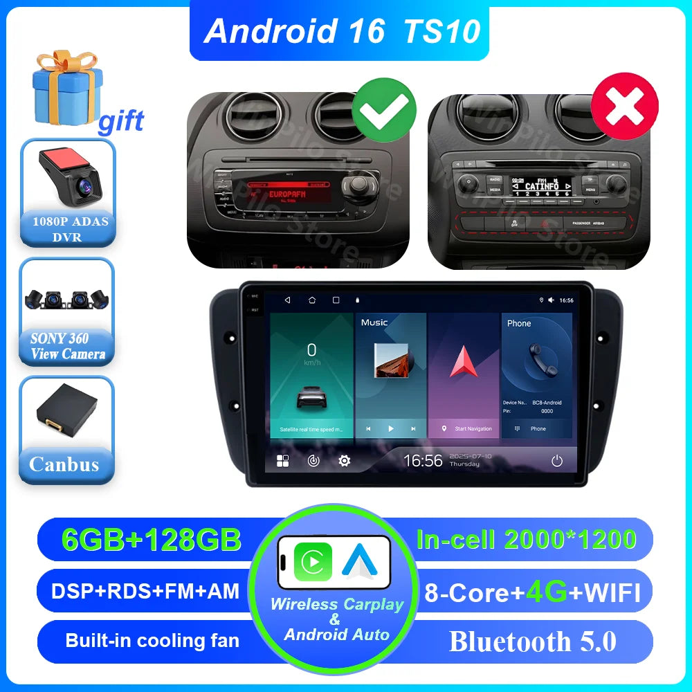 Android Car Radio for Seat Ibiza MK4 2008-2015 | CarPlay & GPS - image 10