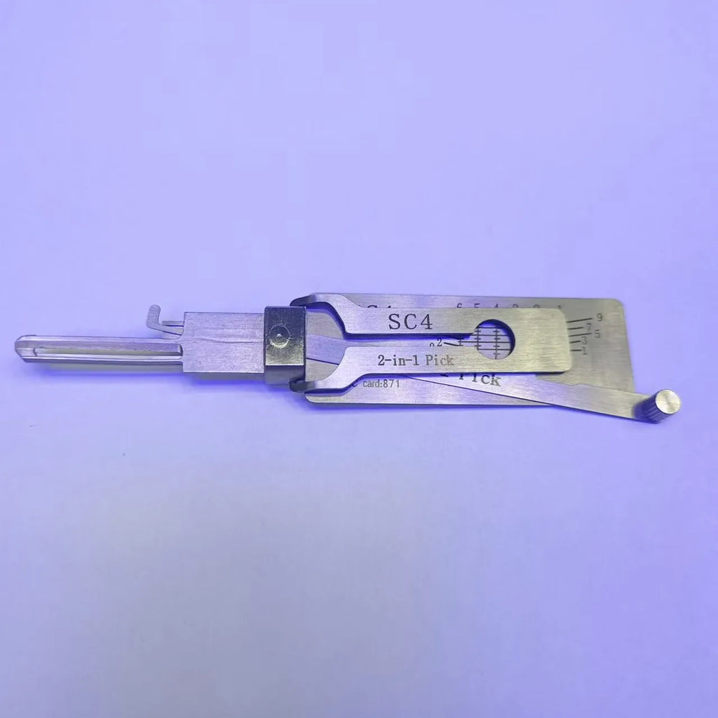 Lishi 2-in-1 Auto Locksmith Tool Kit (4 Pcs) KW1 KW5 SC1 SC4 - image 6