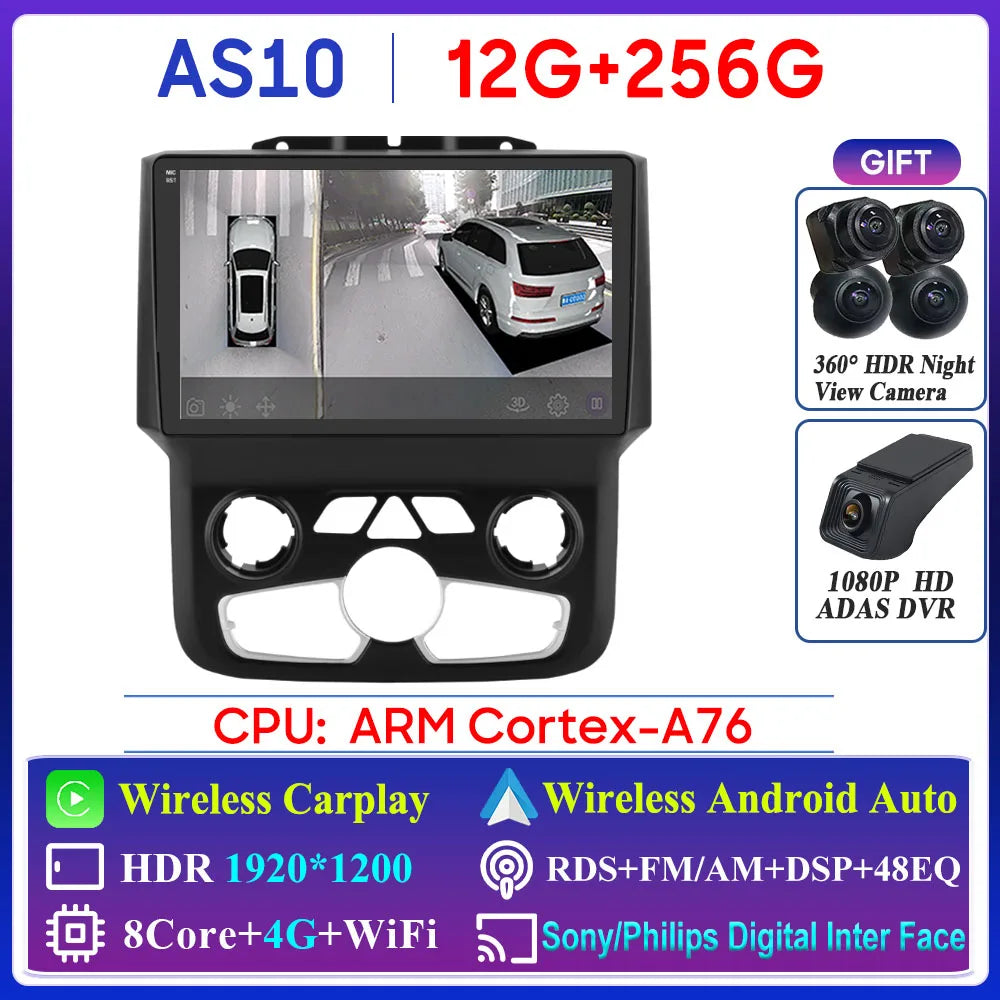 Dodge Ram 2013-2018 Multimedia Player with GPS, Bluetooth, CarPlay - image 17