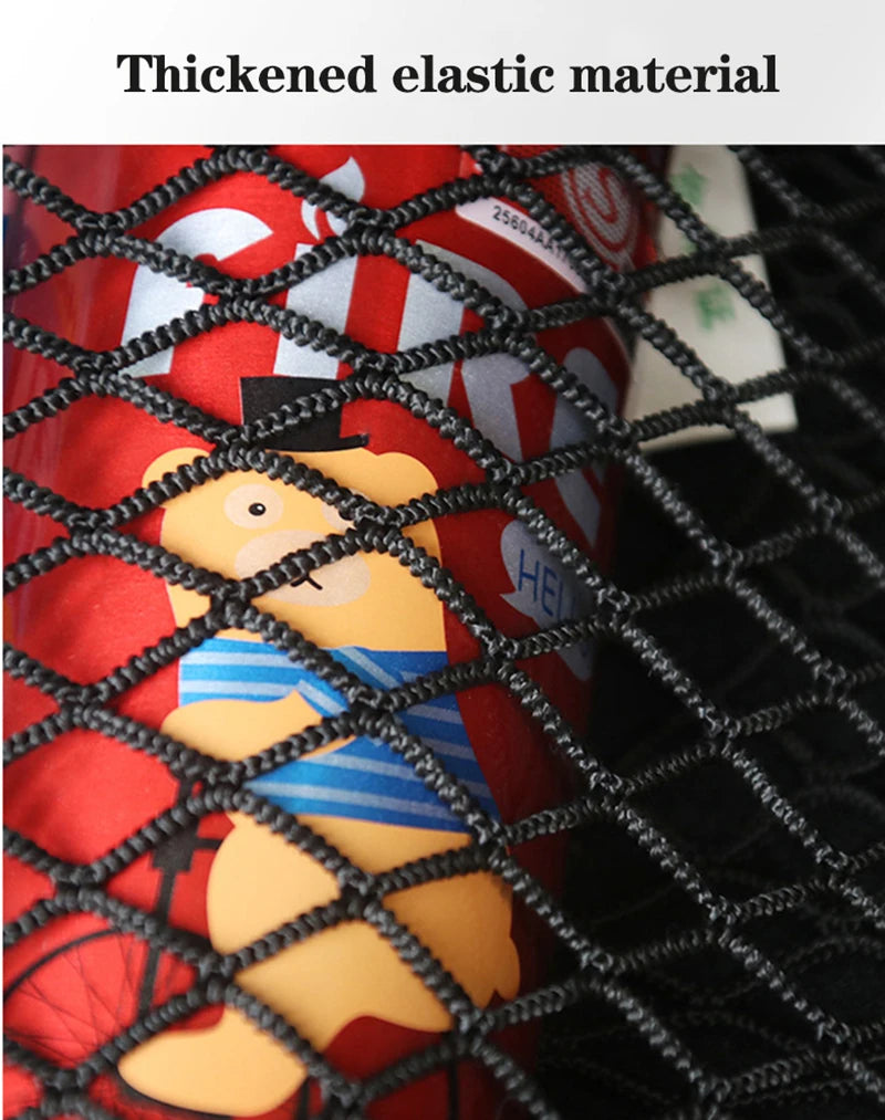 Elastic Mesh Seat Back and Trunk Net Organizer