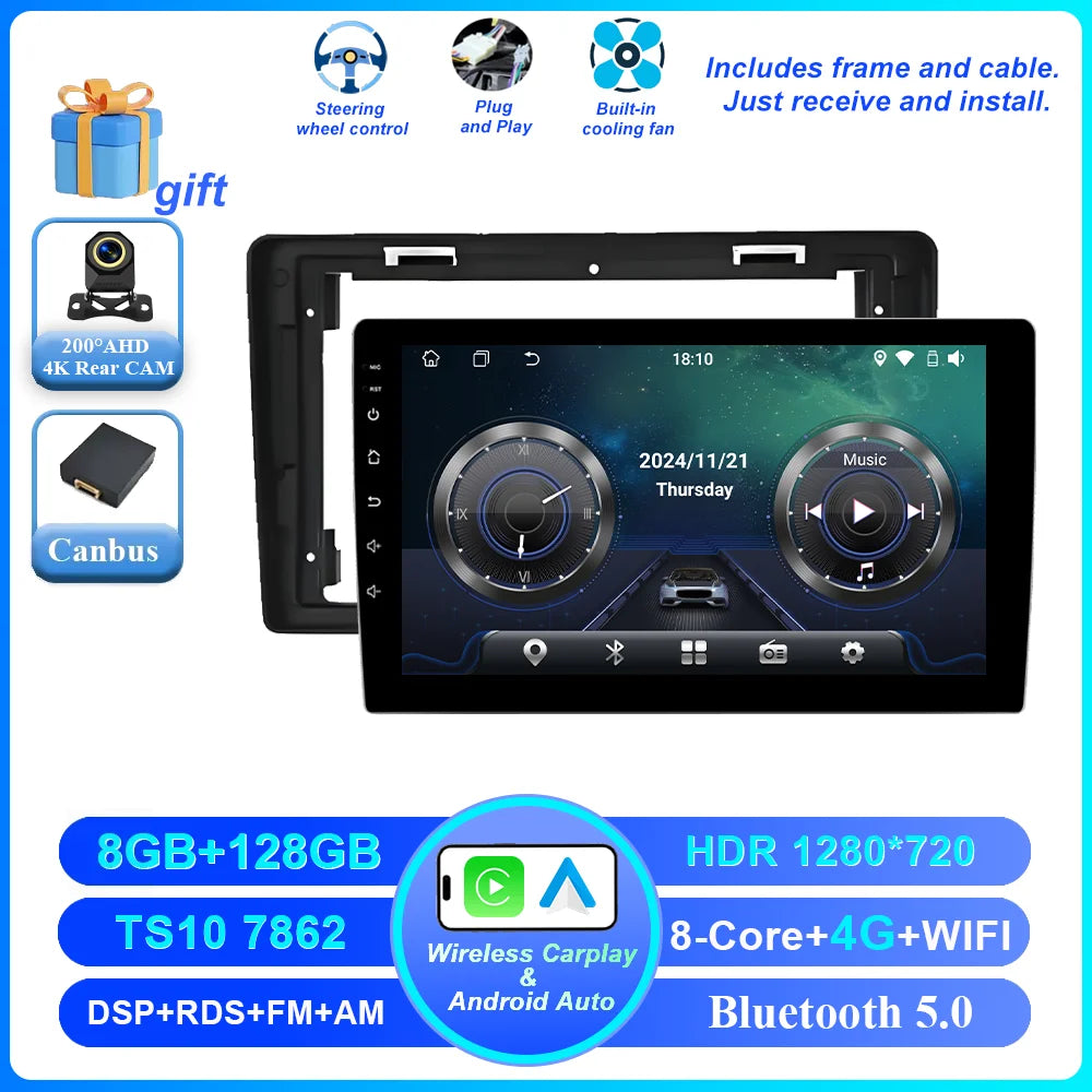 9-Inch Android Car Stereo with CarPlay Citroen Peugeot 2008-2019 - image 7