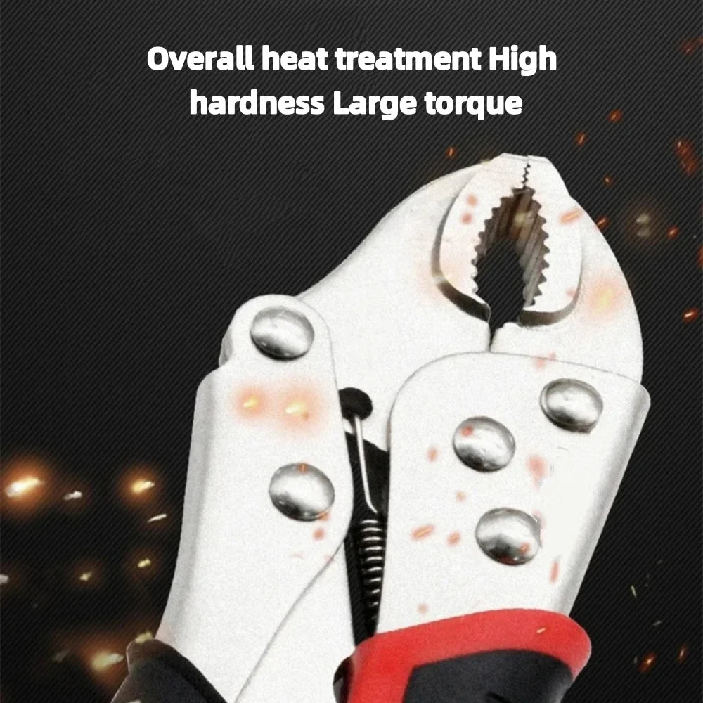5 Inch Locking Pliers Set Curved Jaw Straight Long Nose Multi Function Welding Tool For DIY Repair Clamp Vise Grip