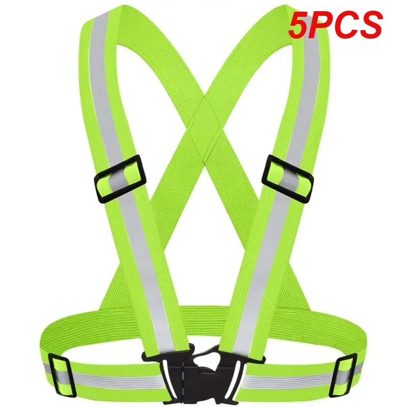 Reflective Safety Vest, Adjustable Straps for Jogging, Cycling and Walking