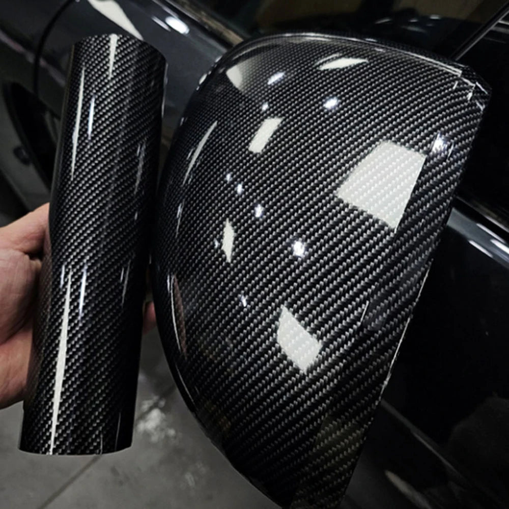 Glossy Carbon Fiber Vinyl Wrap Film for Car Auto Tuning - image 6