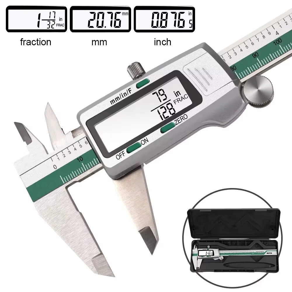 Metal Digital Caliper 150/200/300MM Stainless Steel Electronic Digital Vernier Caliper Micrometer Measuring Tool Caliper