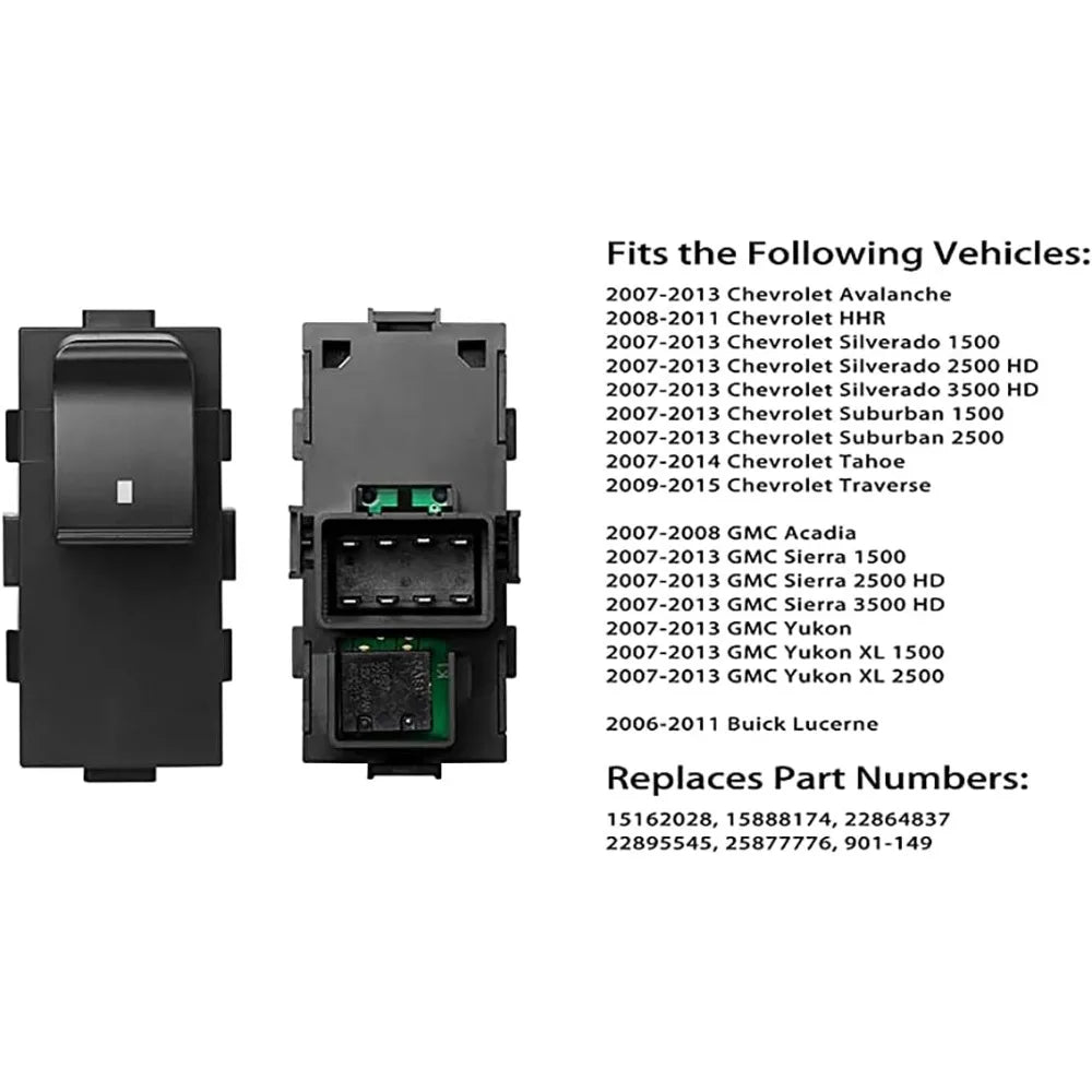 Chevy GMC Power Window Switch Set (4-Pack) - Silverado Sierra - image 4