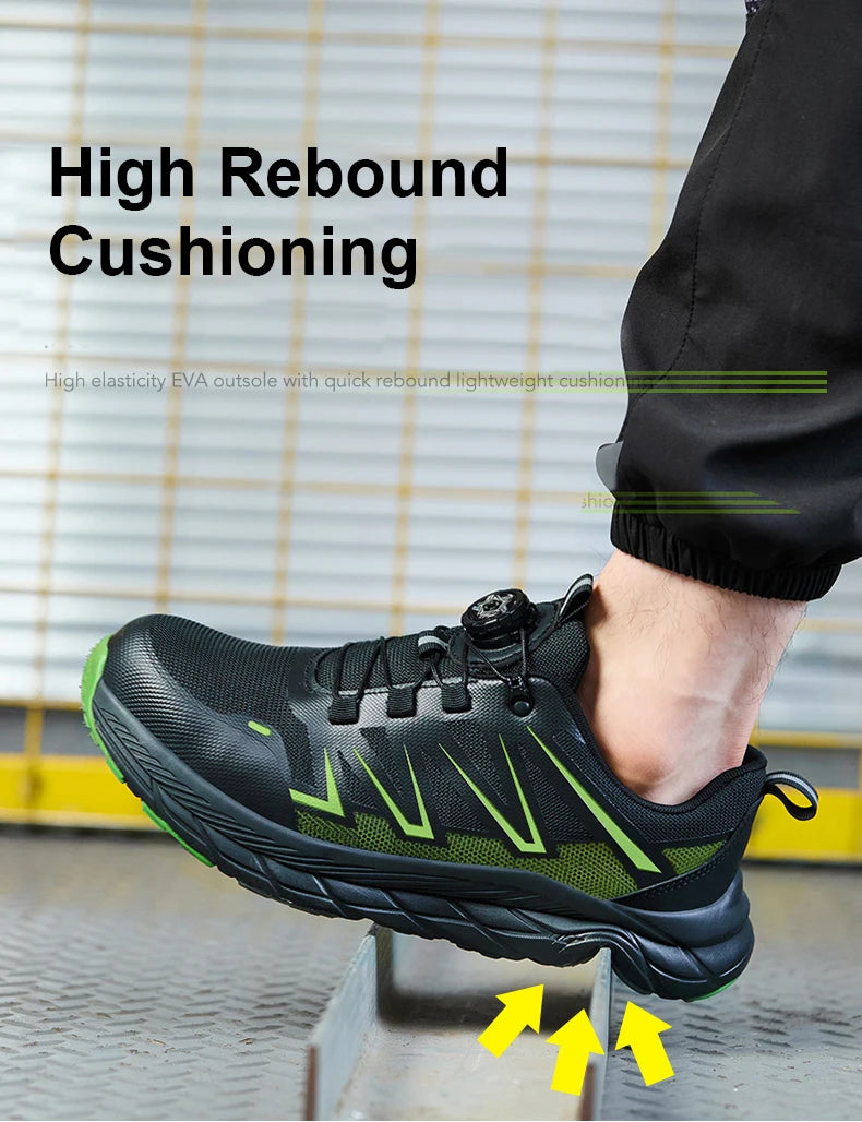 Men's Steel Toe Construction Work Boots, Anti-Smash - image 14