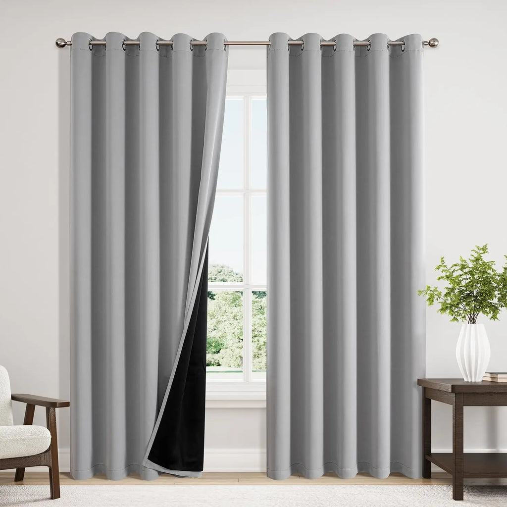 Eyelet Thermal Blackout Curtains – 100% Light Blocking