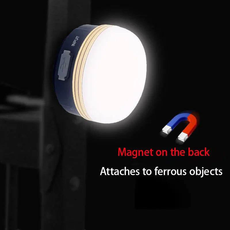 Portable LED Camping Lantern – 3 Modes with Magnet