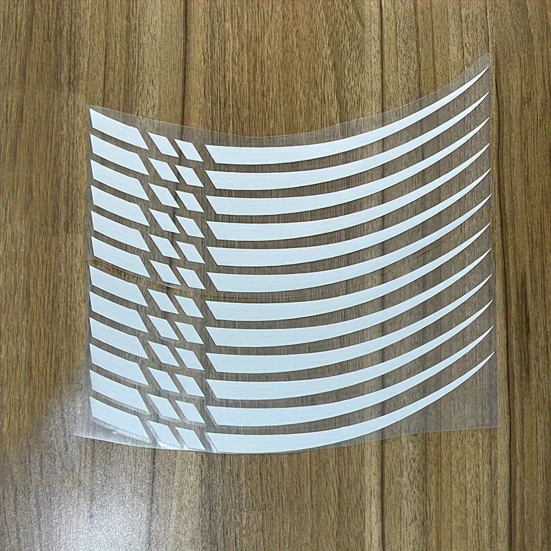 12pc Motorcycle Wheel Rim Stripe Decals, Waterproof Vinyl - view 5