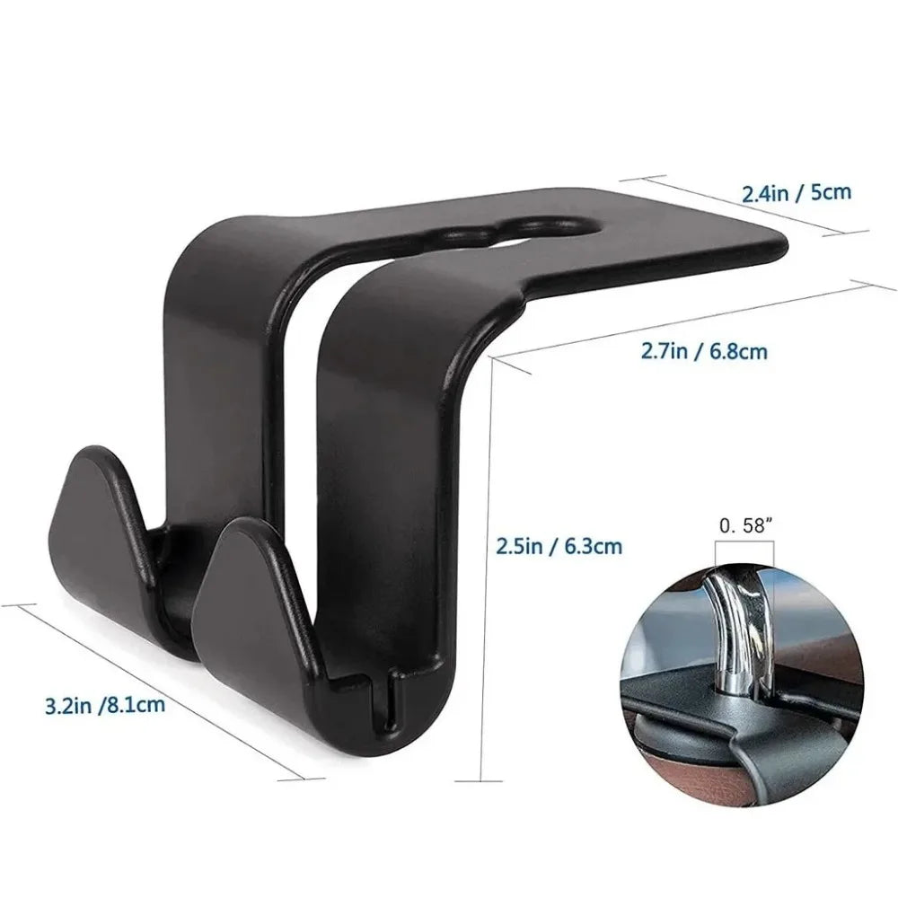 Universal Car Seat Headrest Hook Organizer - 4 Pack - image 15