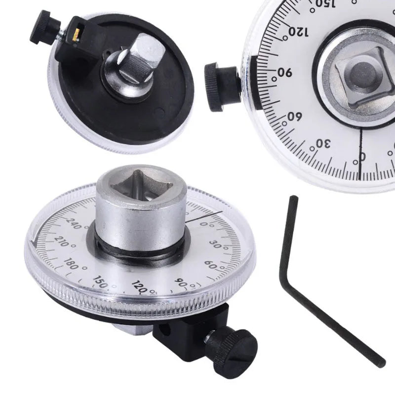 New Automotive Torque Wrench with Dial Torquemeter - Hand Tool for Auto Service Equipment in Garage - Calibrated in Degrees