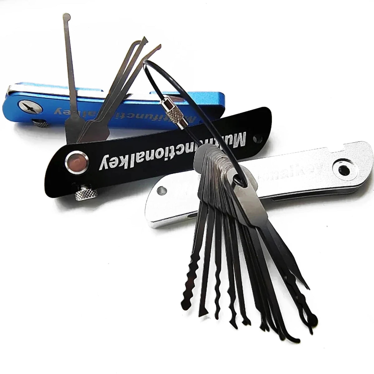 1Set 21 in 1 Lock Padlock Tools Picking Set Lock Unlocking Pick Set Beginners Professional Practice Training Picktools Kit