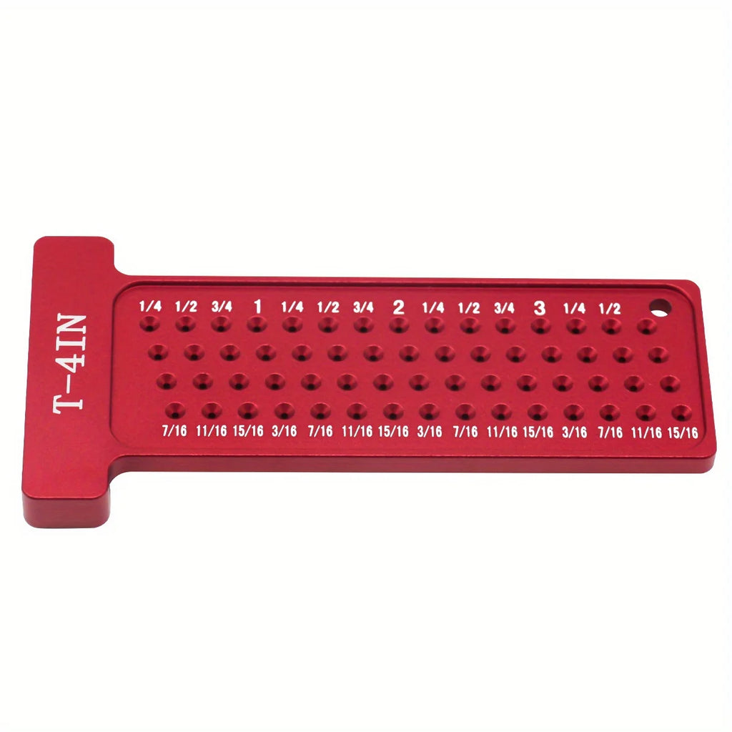 Aluminum Woodworking Scribe T-Square Ruler, Metric Inch Marking Gauge - image 12