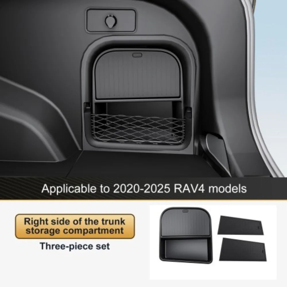 Right Side Storage Box with Soft Pad for Toyota RAV4 2020-2025