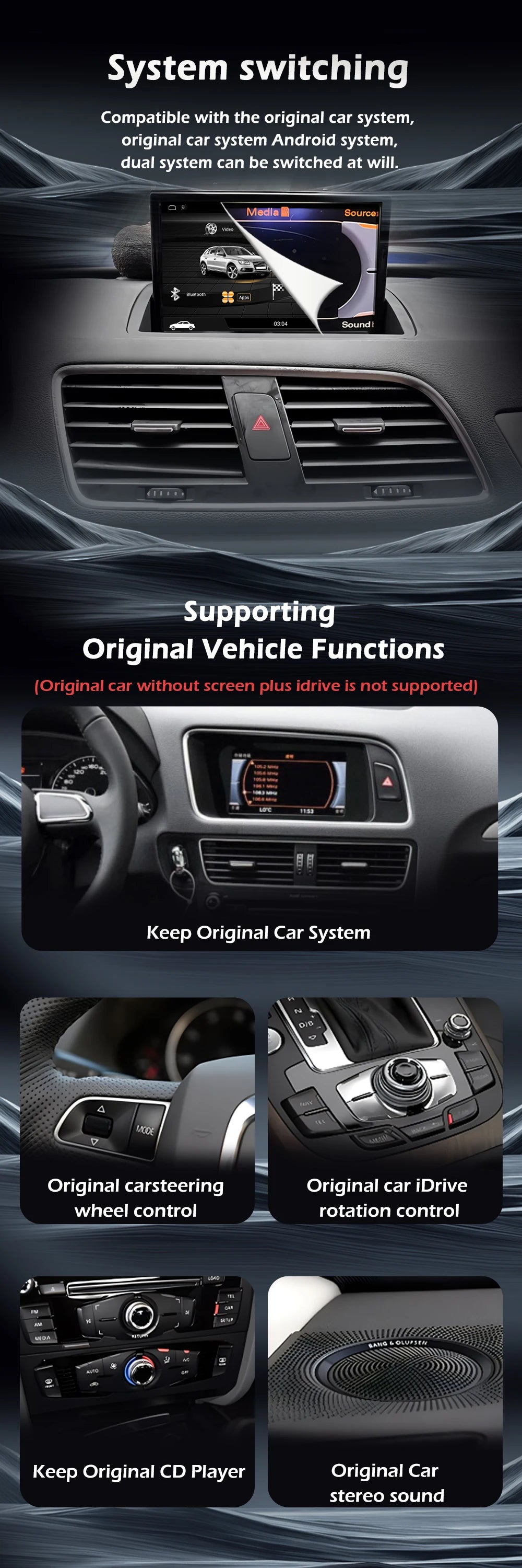 8-Inch Wireless CarPlay & Android Auto for Audi Q3 (2011-2018) - image 10