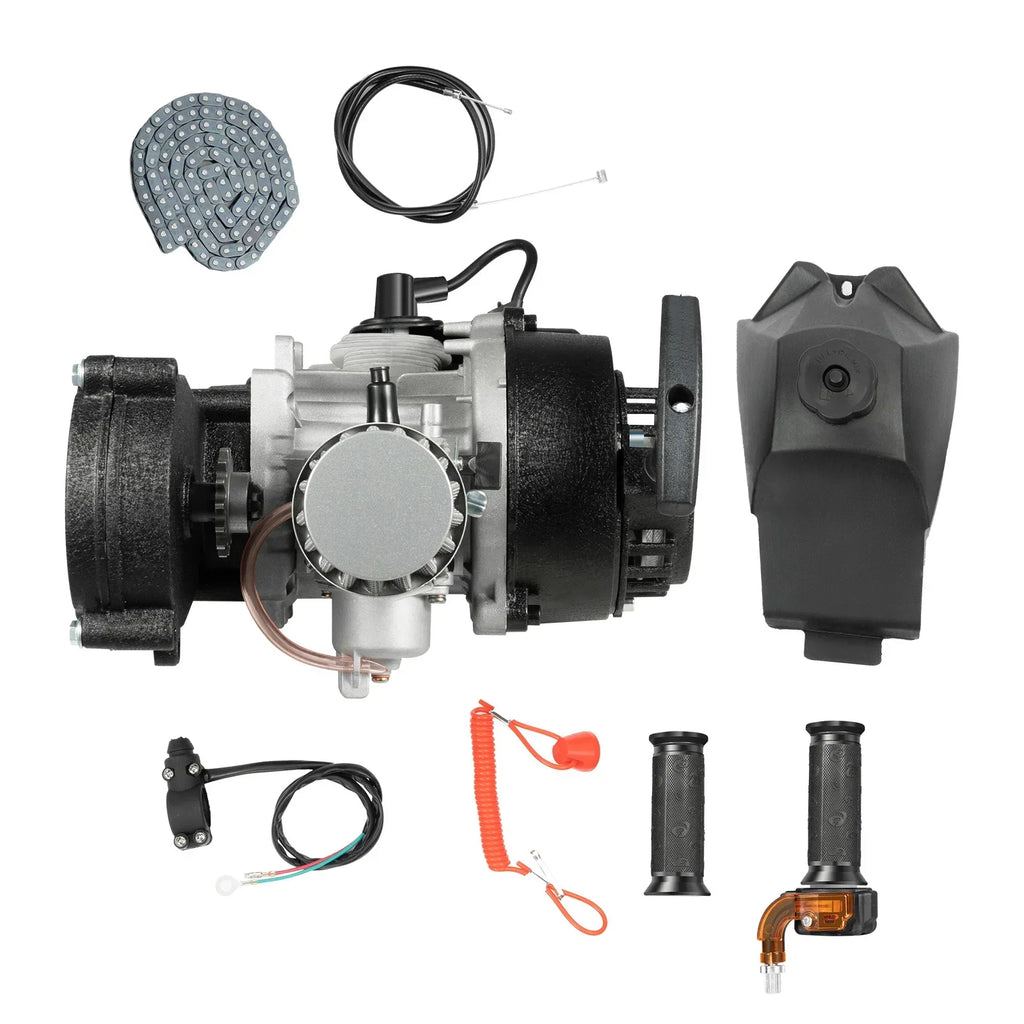 49cc 2-Stroke Pull Start Engine Kit with CVT Gearbox for Pocket Bikes